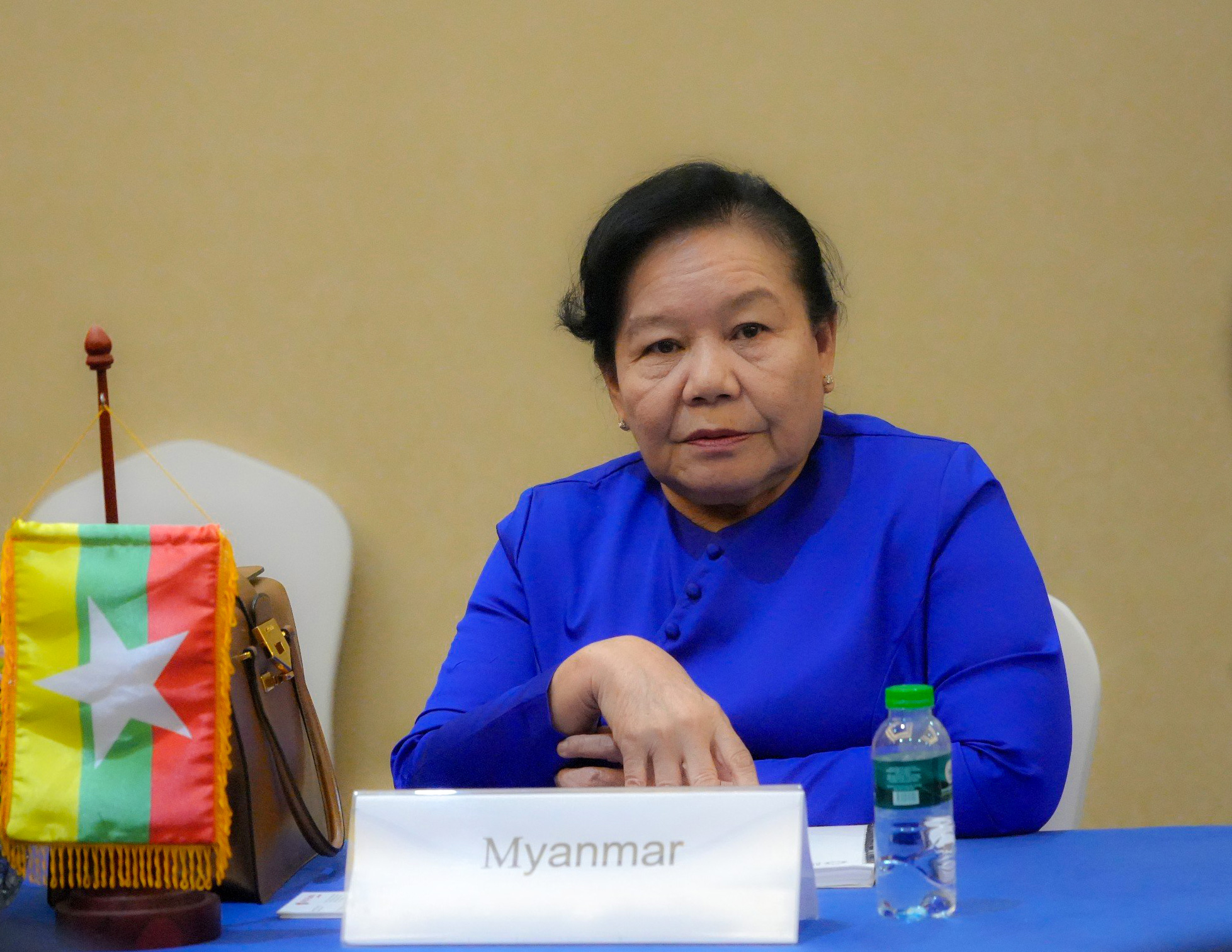 bà Khin Saw Oo - Chủ tịch Hiệp hội Ngân hàng Myanmar