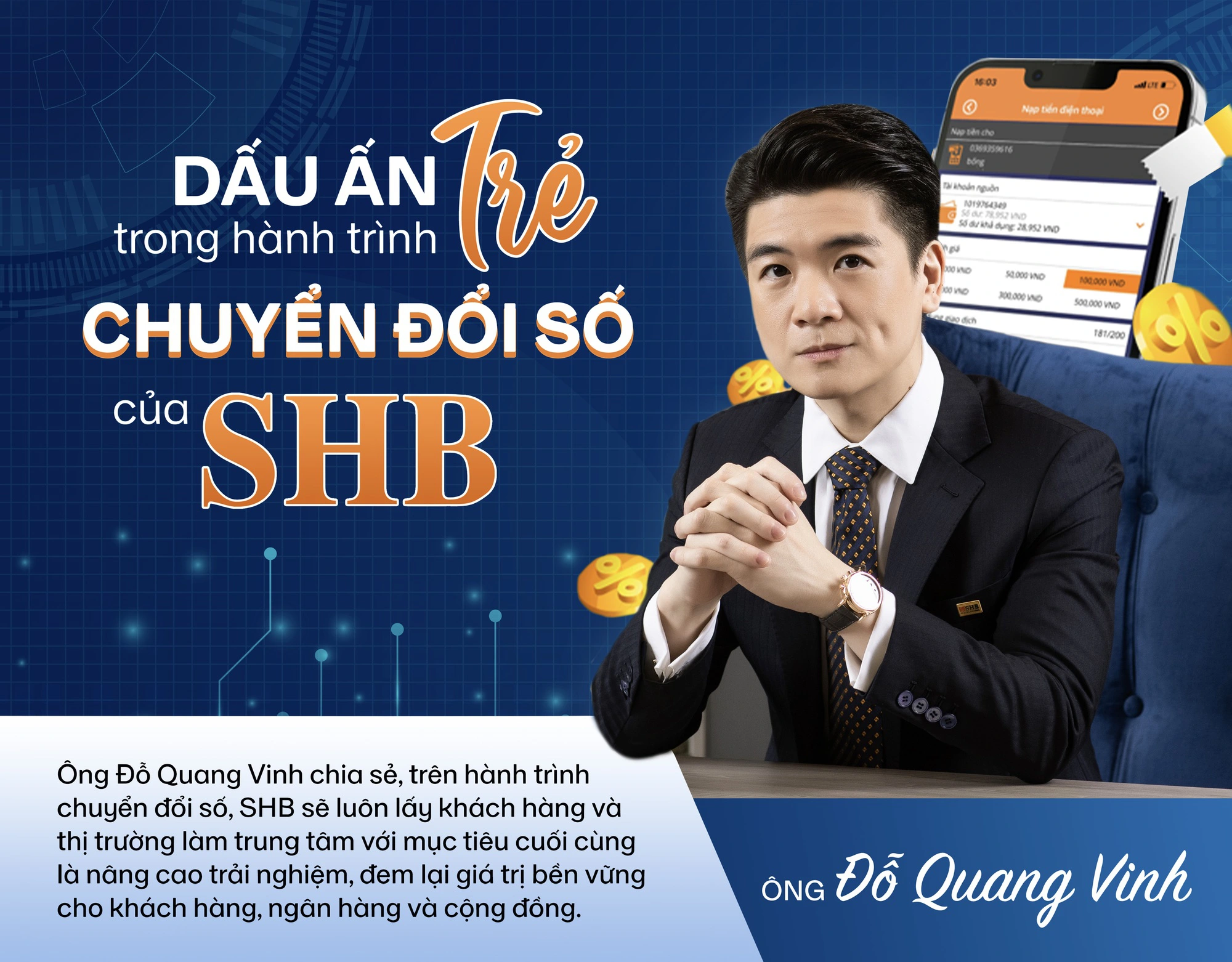 Dấu ấn trẻ trong hành trình chuyển đổi số của SHB