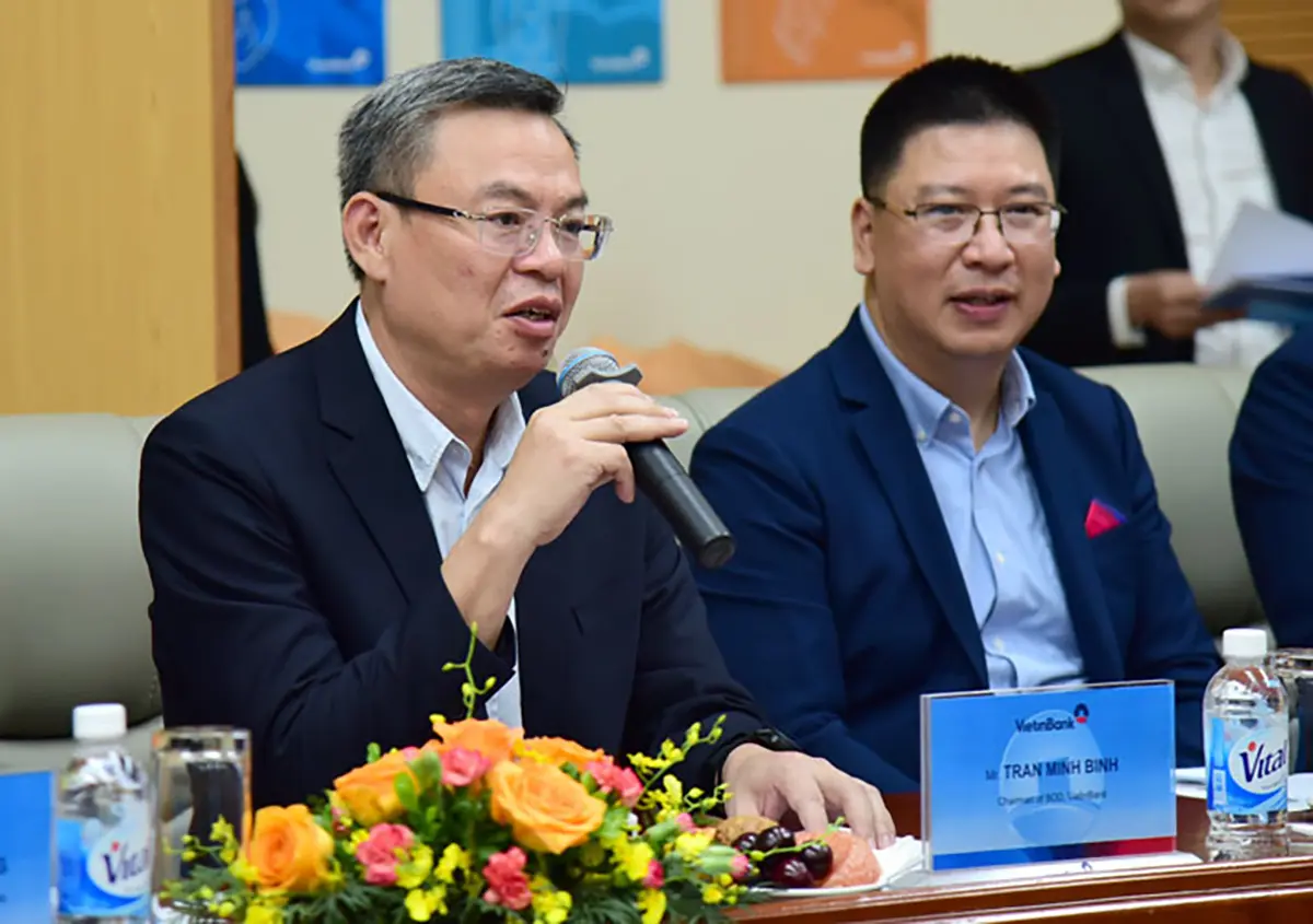 Ông Trần Minh Bình thông tin hoạt động của VietinBank đến NS2PC