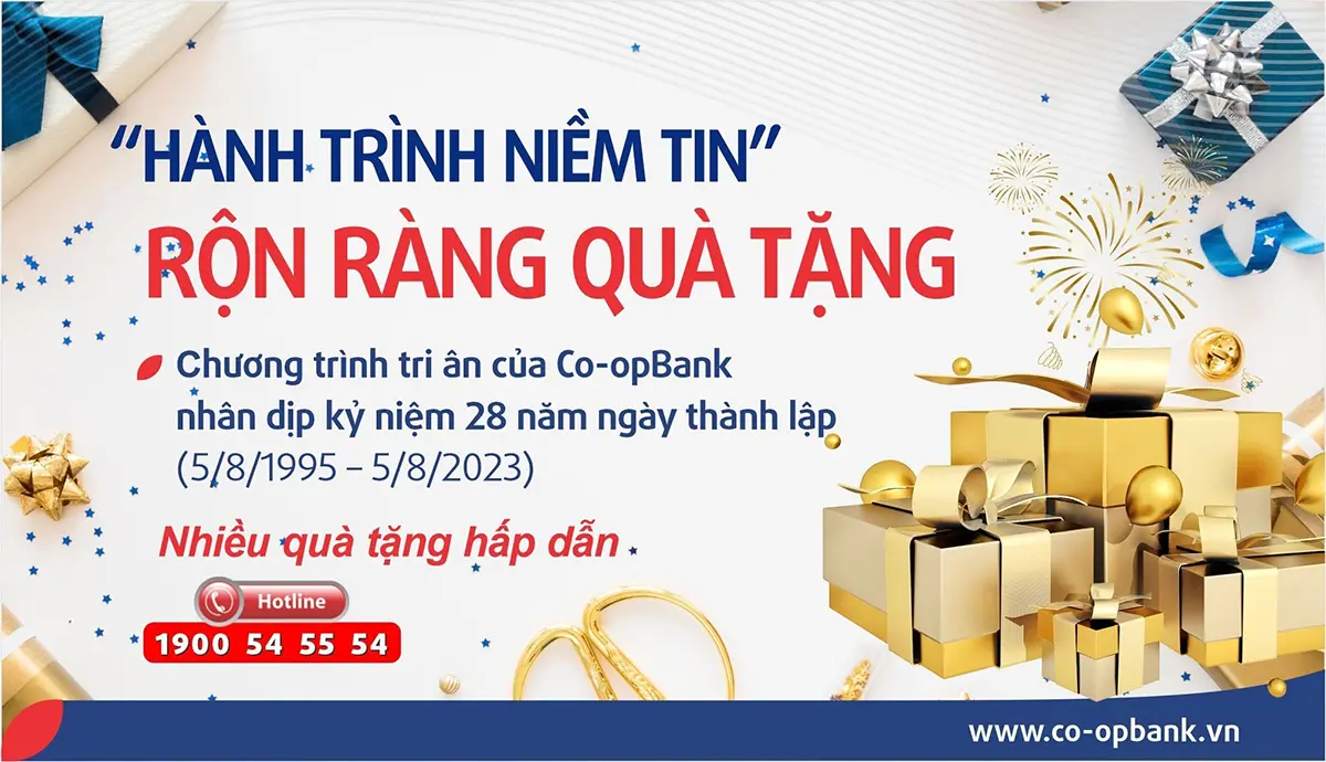 Ngân hàng Co-opBank ưu đãi khách hàng trong chương trình "Hành trình niềm tin"