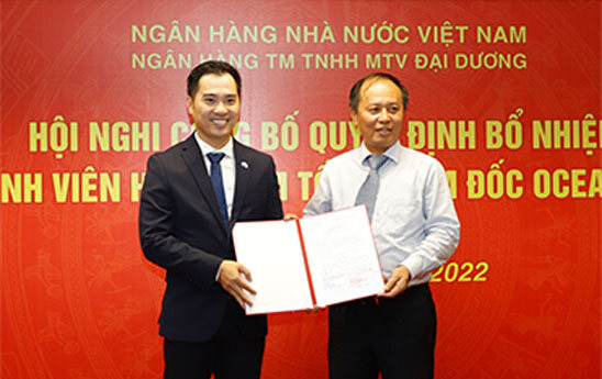 Ông Trần Trung Dũng được bổ nhiệm giữ chức Tổng Giám đốc OceanBank