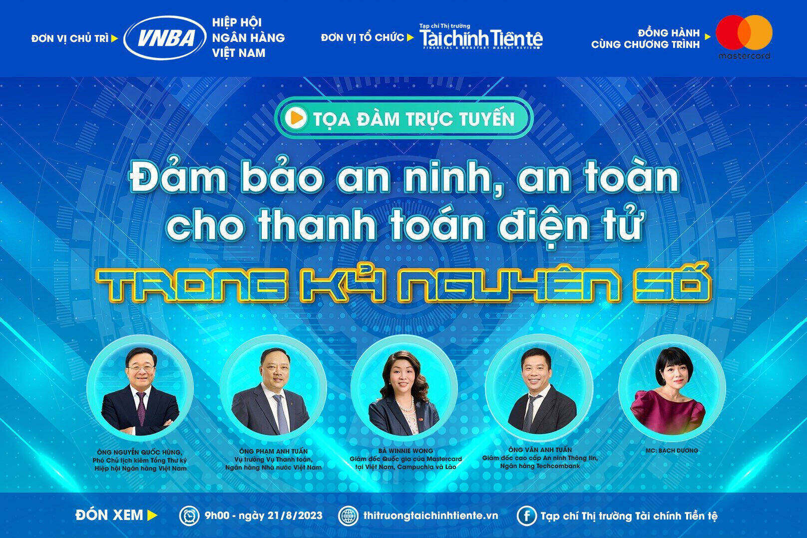 Tọa đàm trực tuyến: Đảm bảo an ninh, an toàn cho thanh toán điện tử trong kỷ nguyên số