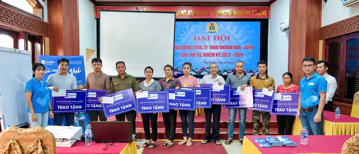 Công ty Tài chính Mcredit đồng hành san sẻ cùng người lao động có hoàn cảnh khó khăn