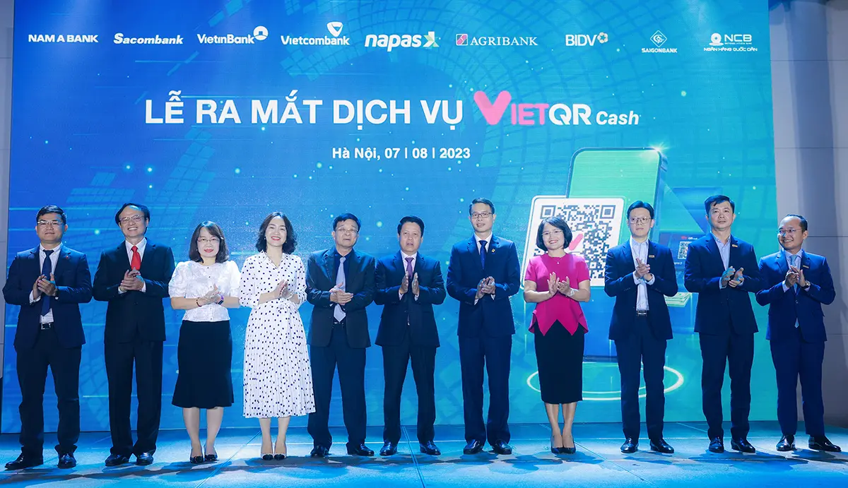 NAPAS cùng các ngân hàng thành viên ra mắt dịch vụ VietQRCash