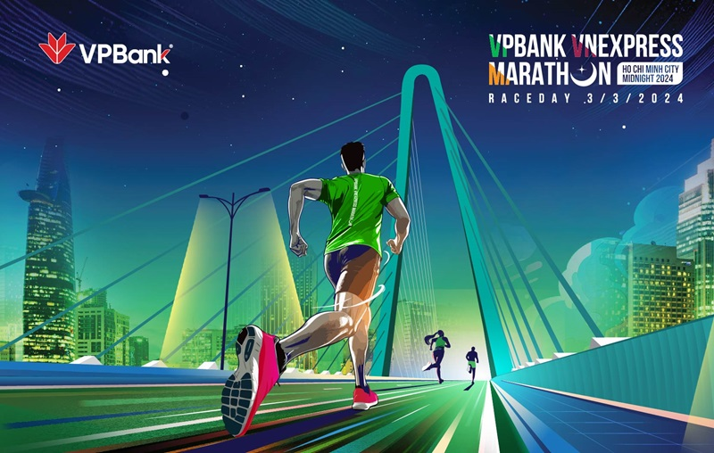 Ưu đãi giảm giá BIB Giải Chạy VnExpress Marathon Ho Chi Minh City Midnight 2024 dành riêng khách hàng VPBank