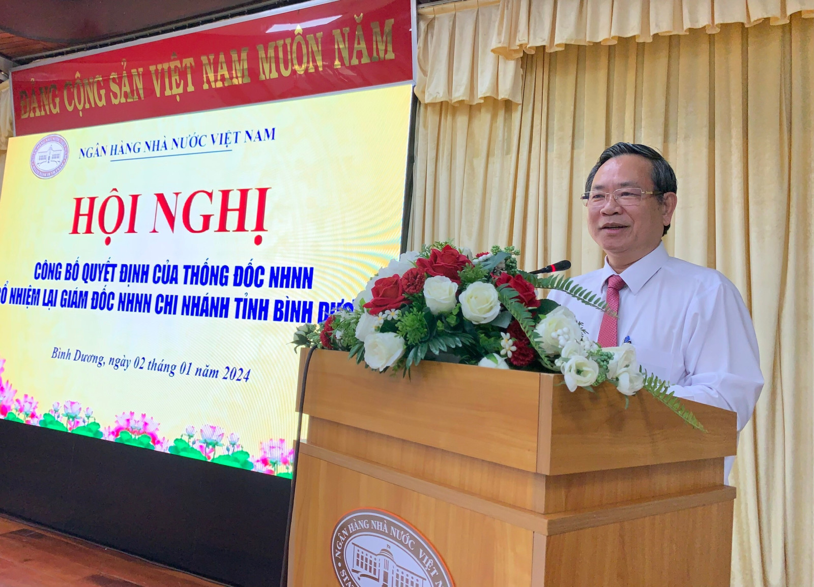 Ông Nguyễn Văn Dành phát biểu tại lễ công bố