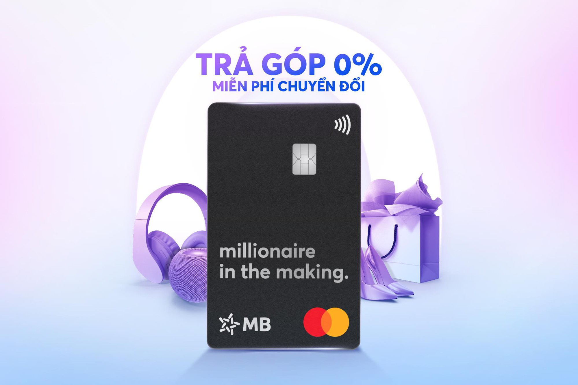 MB gửi đến khách hàng là chủ thẻ ưu đãi miễn phí chuyển đổi trả góp