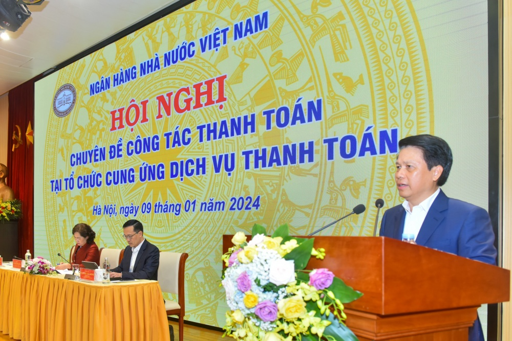 Phó Thống đốc NHNN Phạm Tiến Dũng phát biểu khai mạc Hội nghị