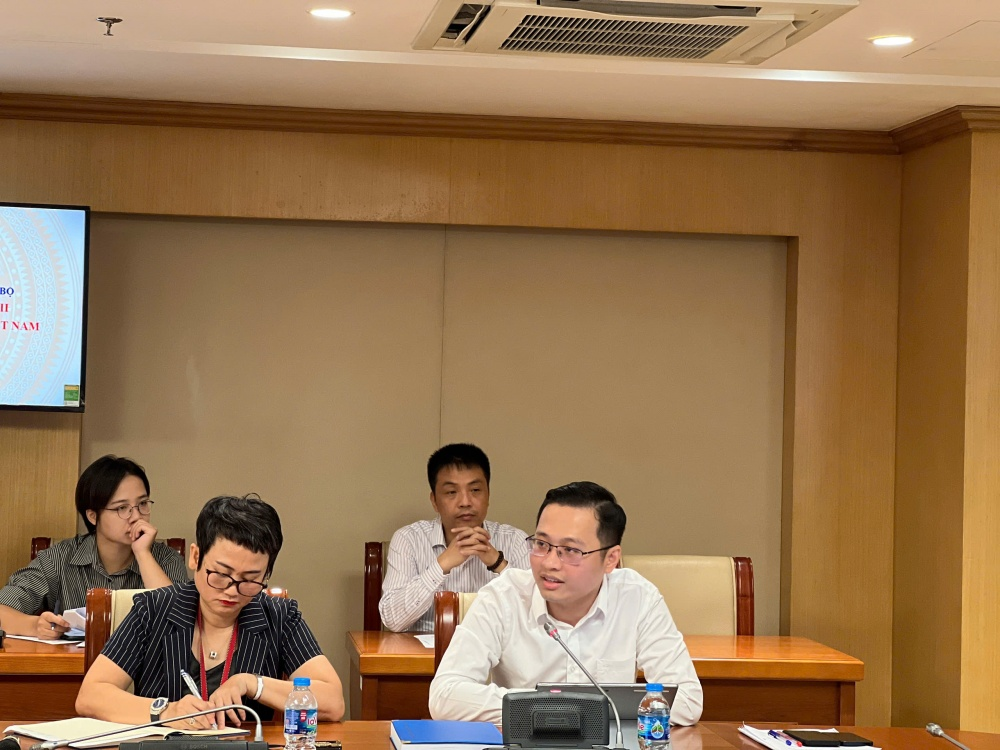PGS.TS. Chu Khánh Lân, Phó Viện trưởng Viện Chiến lược ngân hàng phát biểu khai mạc Hội thảo