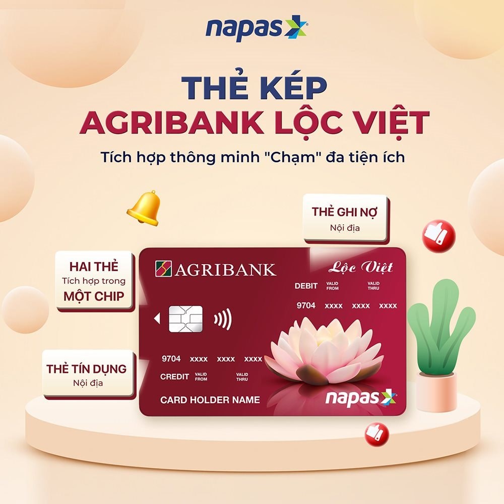 Thẻ Lộc Việt Agribank góp phần quan trọng trong phát triển mạng lưới thanh toán