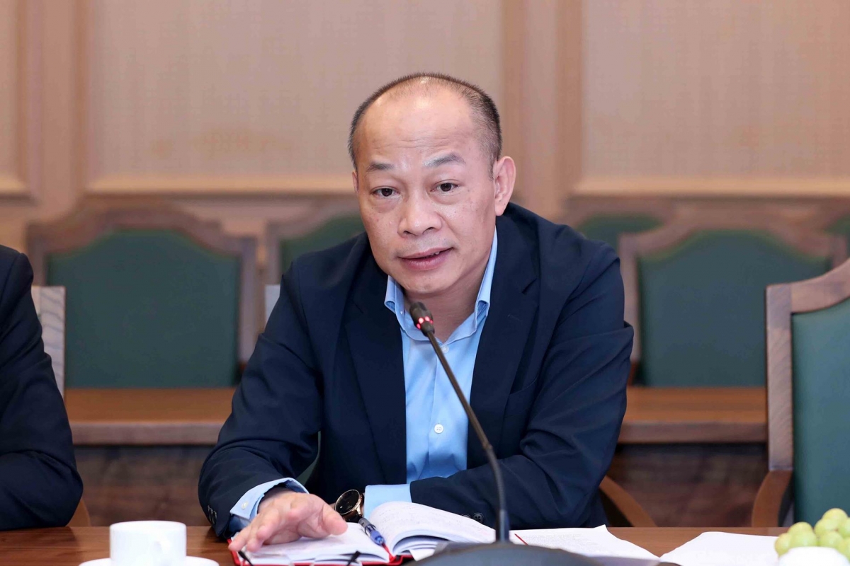 Ông Phạm Xuân Kiên – Chủ tịch HĐTV SMEDF phát biểu tại Lễ ký. Ảnh: Đức Trung - MPI