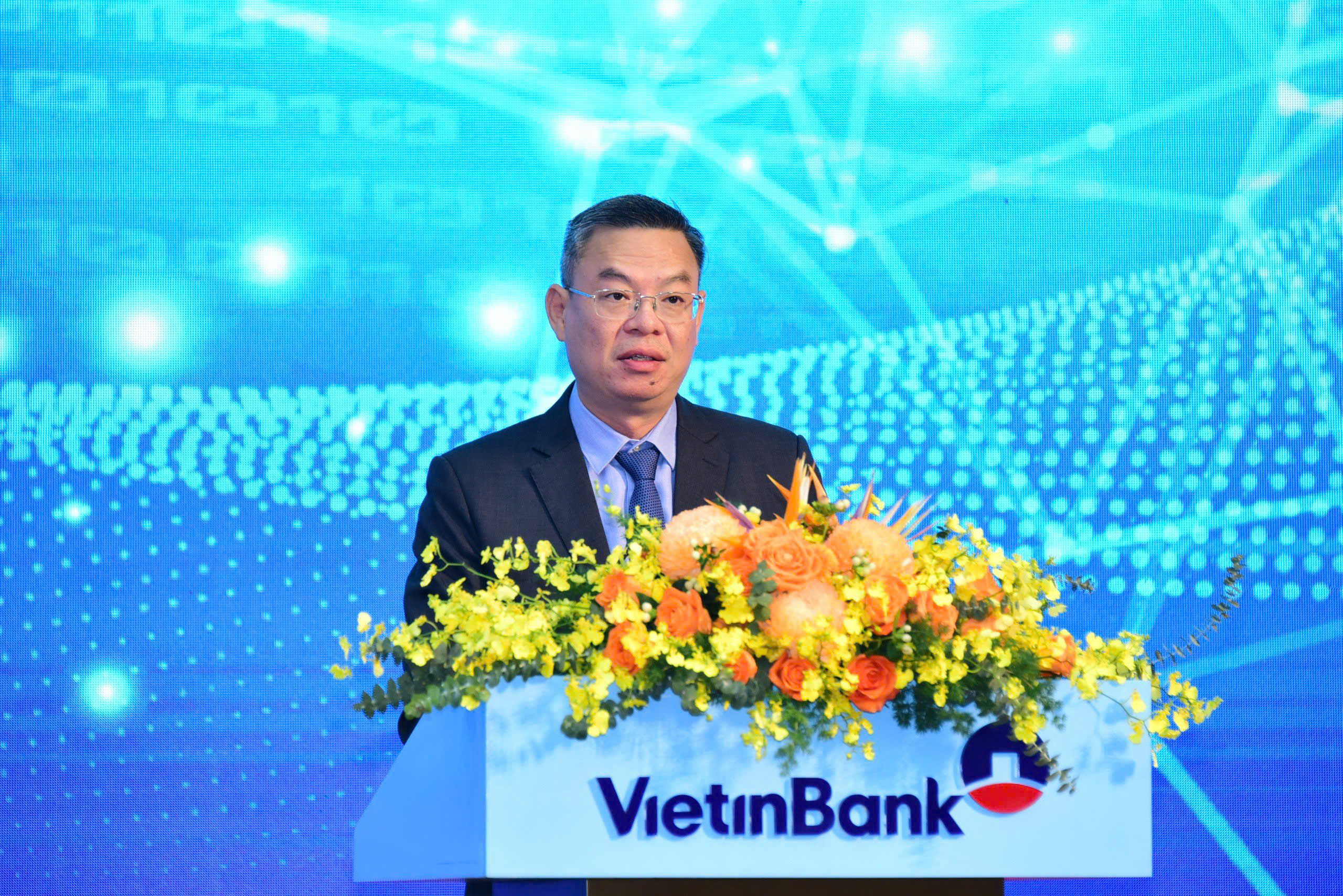 Chủ tịch HĐQT VietinBank Trần Minh Bình phát biểu tại ĐHĐCĐ bất thường năm 2024
