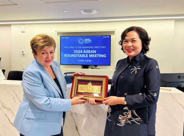 Thống đốc Nguyễn Thị Hồng và Bà Kristina Georgieva, Tổng Giám đốc IMF