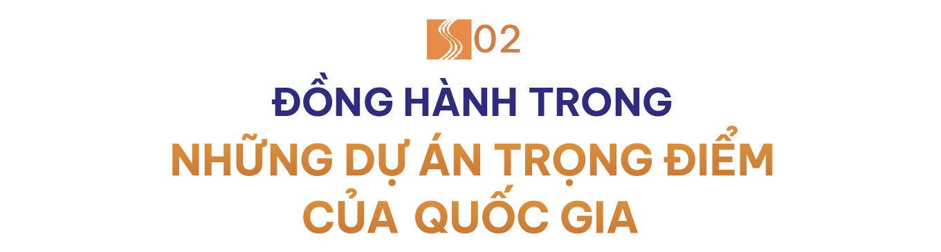 Đồng hành trong những dự án trọng điểm của Quốc gia
