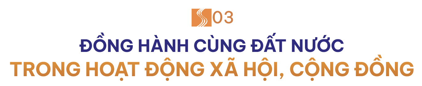 Đồng hành cùng đất nước trong hoạt động xã hội, cộng đồng