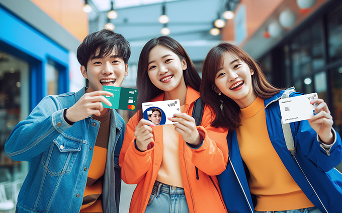 Người dùng sử dụng thẻ của VIB.