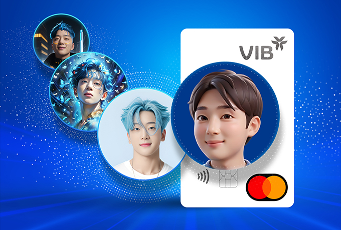 Thiết kế thẻ với ảnh cá nhân nhờ AI tạo sinh.