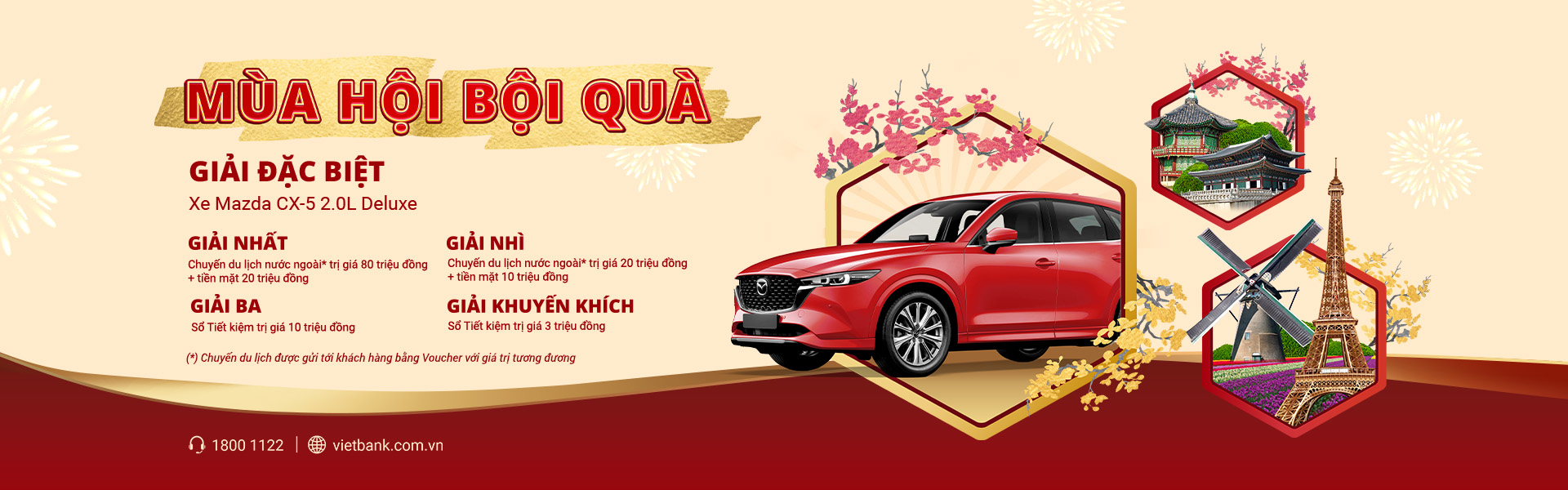 Vietbank triển khai “Mùa hội bội quà” với giải thưởng hơn 3 tỷ đồng, nhằm tri ân khách hàng nhân dịp cuối năm.