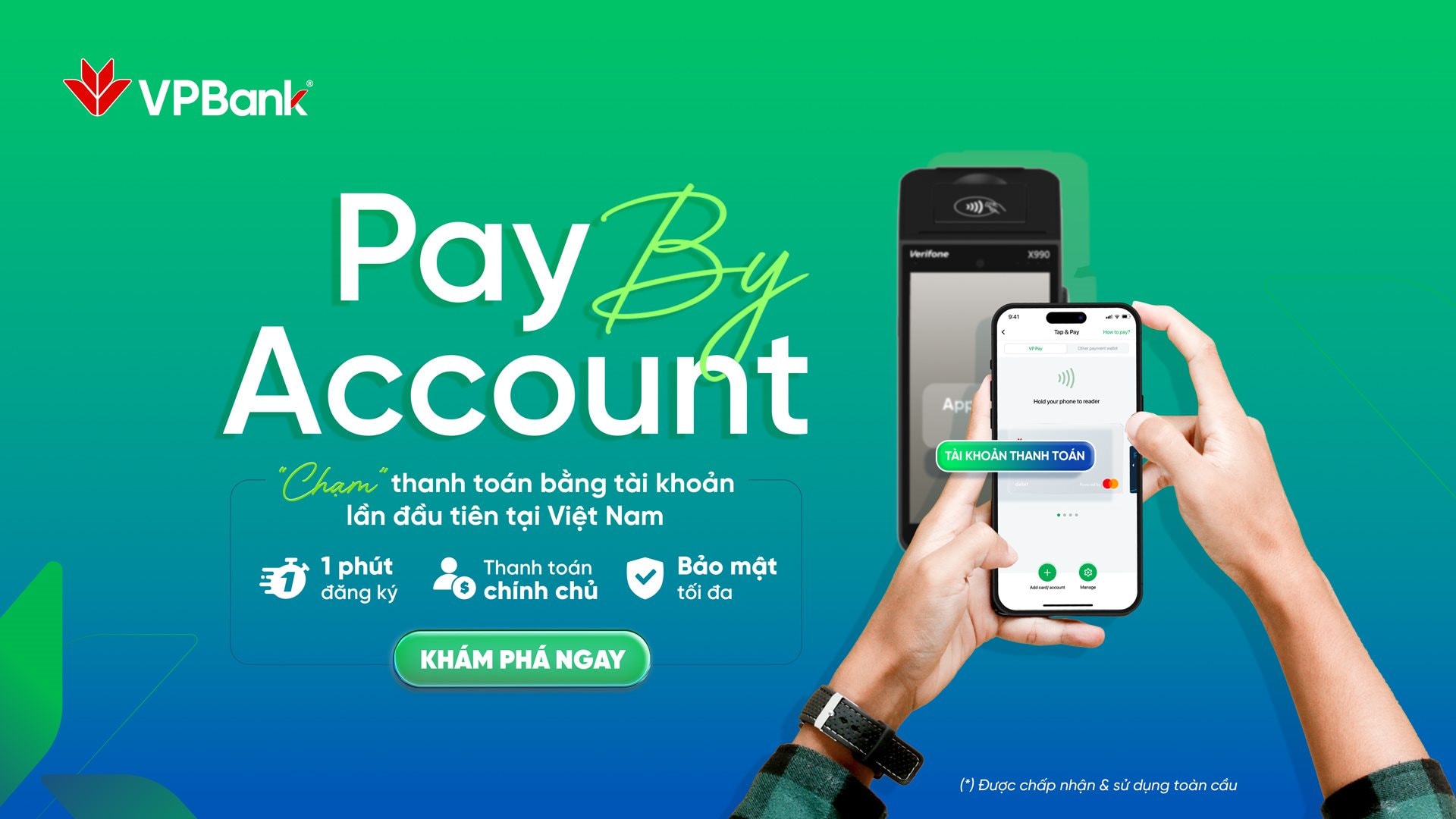 VPBank triển khai tính năng thanh toán "một chạm" bằng tài khoản