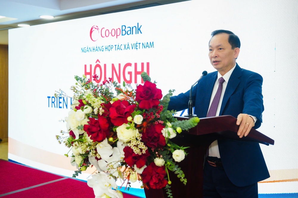Phó Thống đốc thường trực Đào Minh Tú phát biểu chỉ đạo Hội nghị
