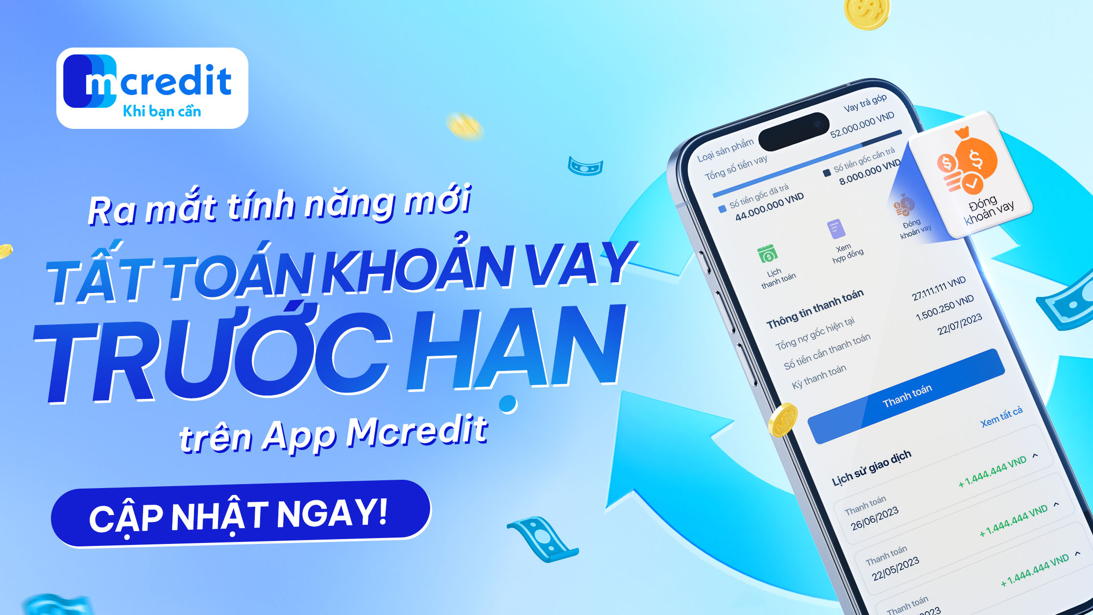 Tất toán khoản vay
