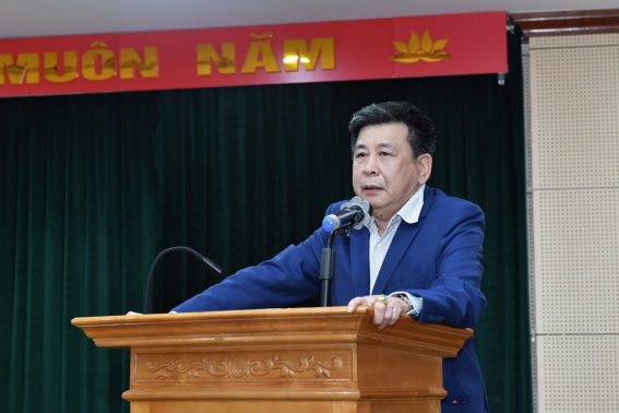 Đ/c Lê Thái Nam phát biểu nhận nhiệm vụ