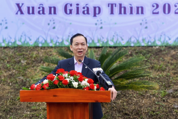 Phó Thống đốc Thường trực NHNN Đào Minh Tú phát biểu tại buổi Lễ