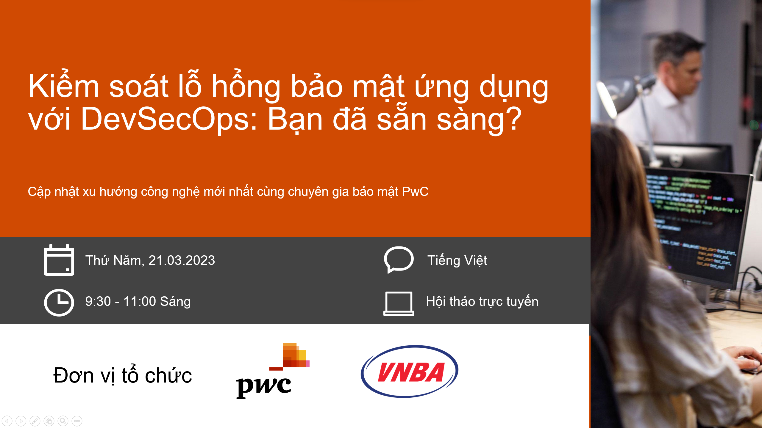 Hội thảo “Kiểm soát lỗ hổng bảo mật ứng dụng với DevSecOps trong Ngành tài chính – Ngân hàng”