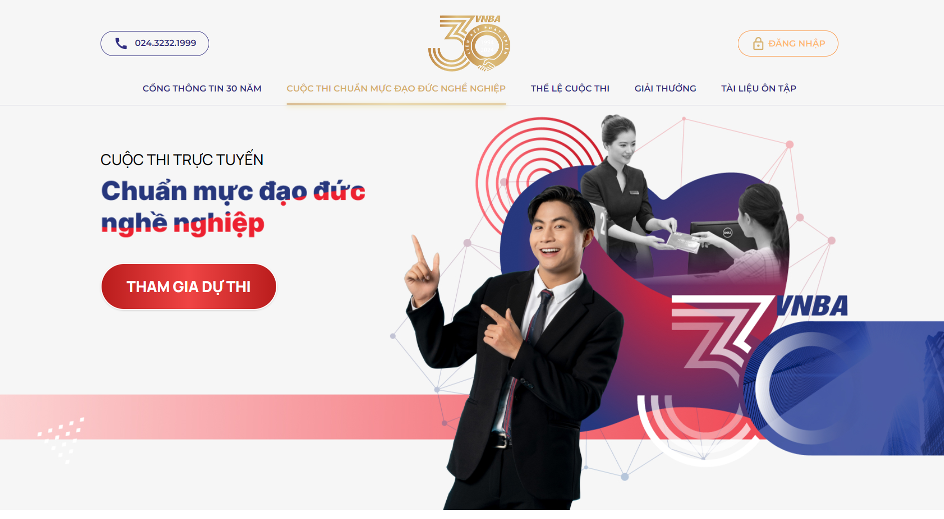 Thí sinh ấn vào "Tham gia dự thi" để thi và gửi bài đến BTC