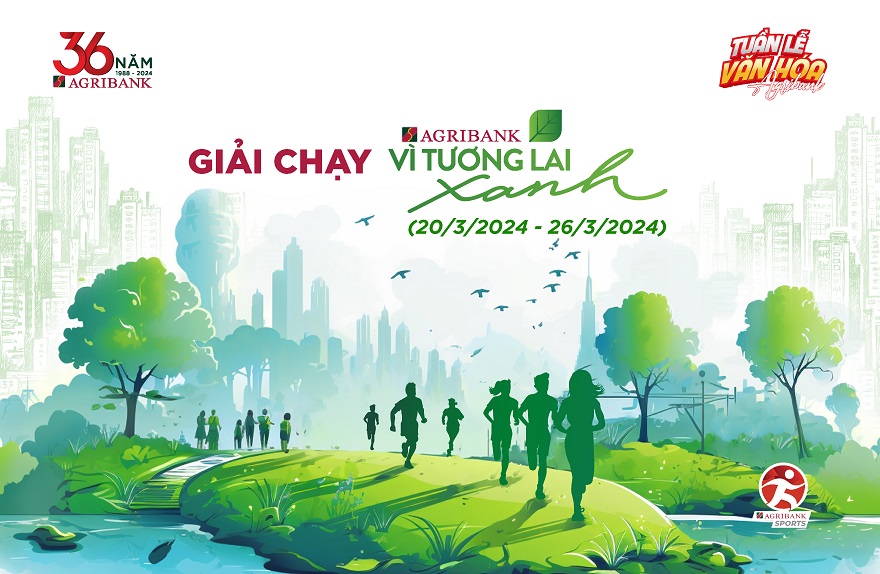 Gần 2000 vận động viên khởi tranh giải chạy “Agribank - Vì tương lai xanh 2024”