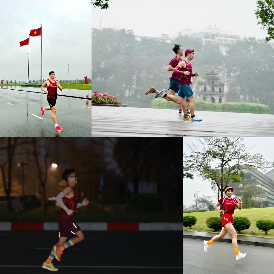 Các VĐV trên toàn hệ thống đang hứng khởi tập luyện cho Giải chạy 2024