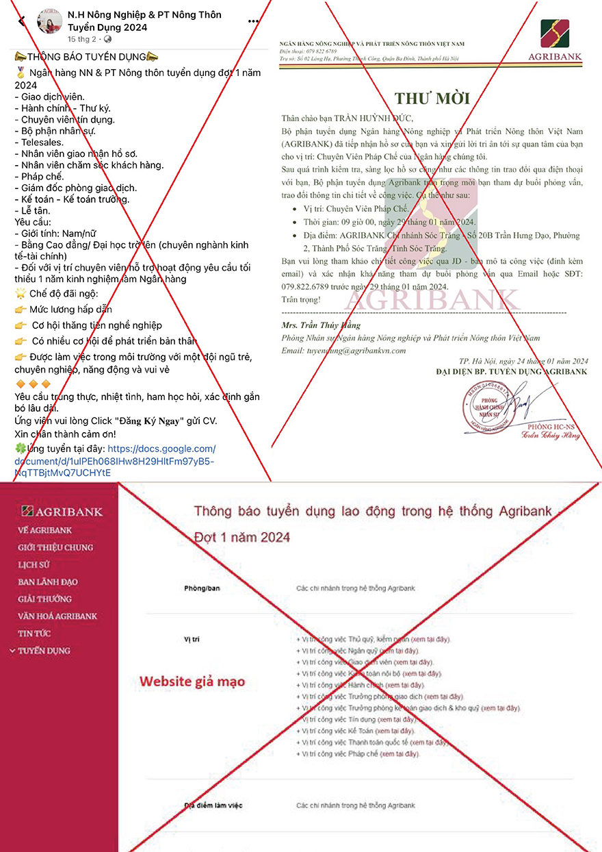 tuyển dụng giả mạo