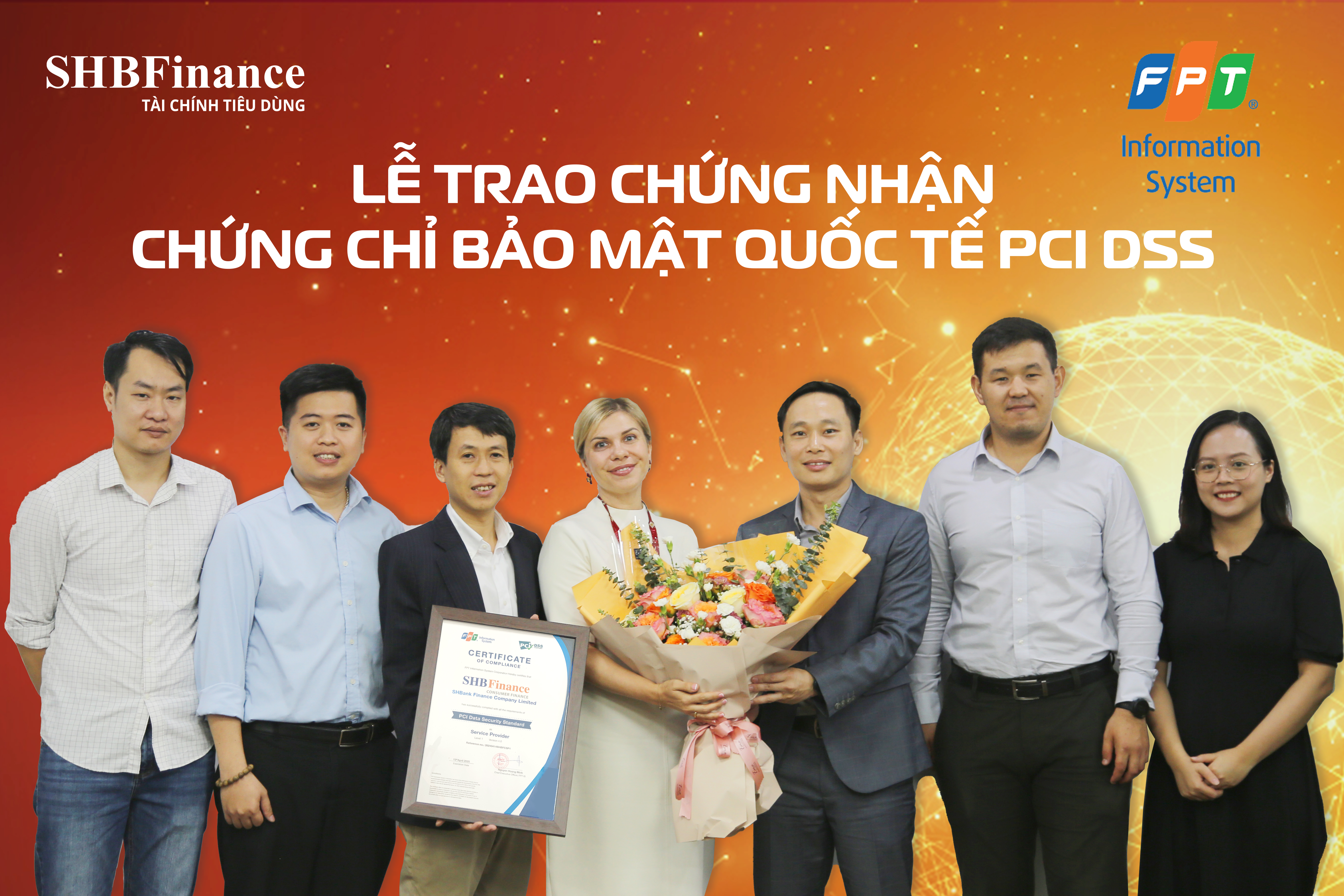 SHBFinance nhận chứng chỉ bảo mật quốc tế quốc tế PCI DSS