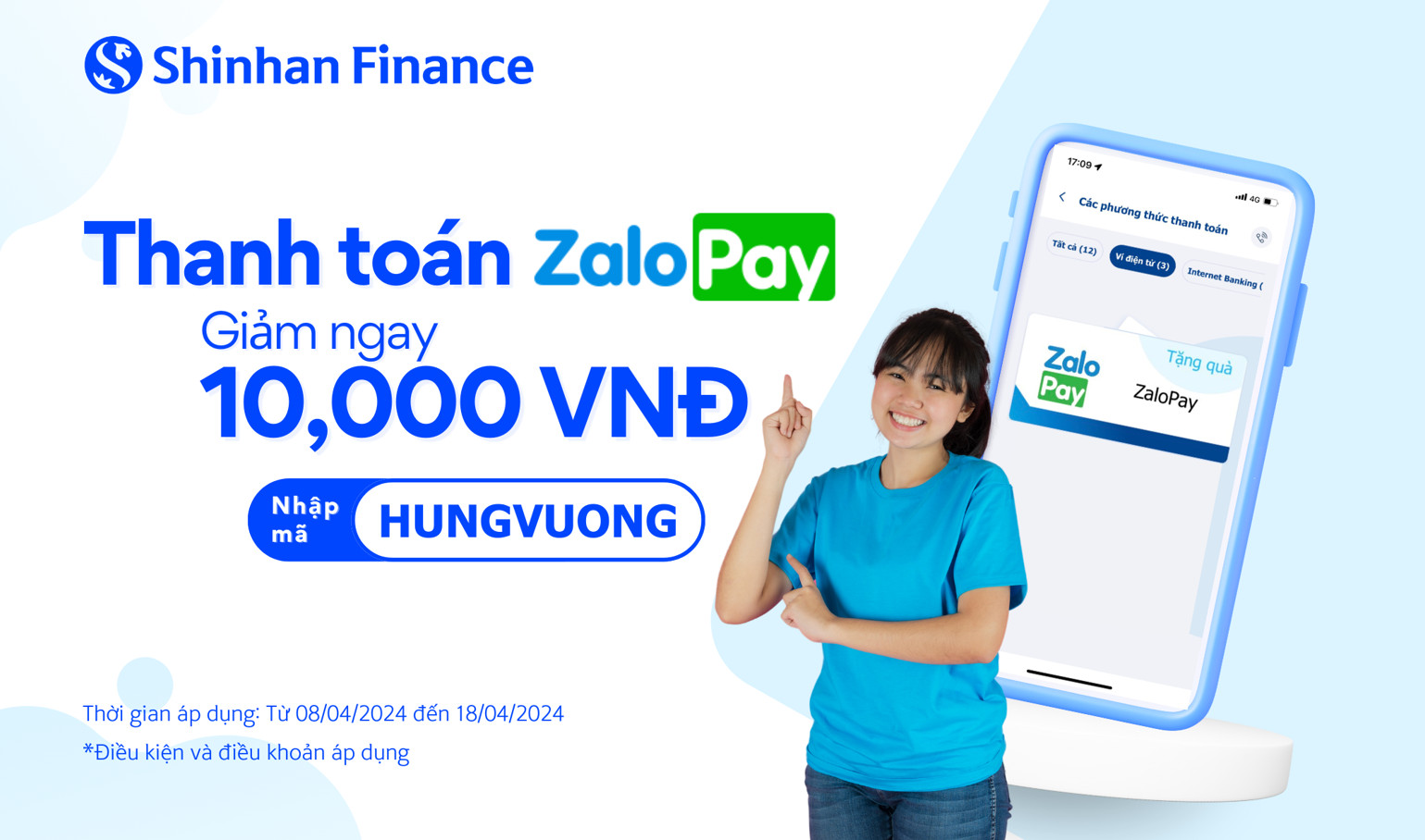 Shinhan Finance & ZaloPay tung ưu đãi nhân dịp Giỗ Tổ Hùng Vương