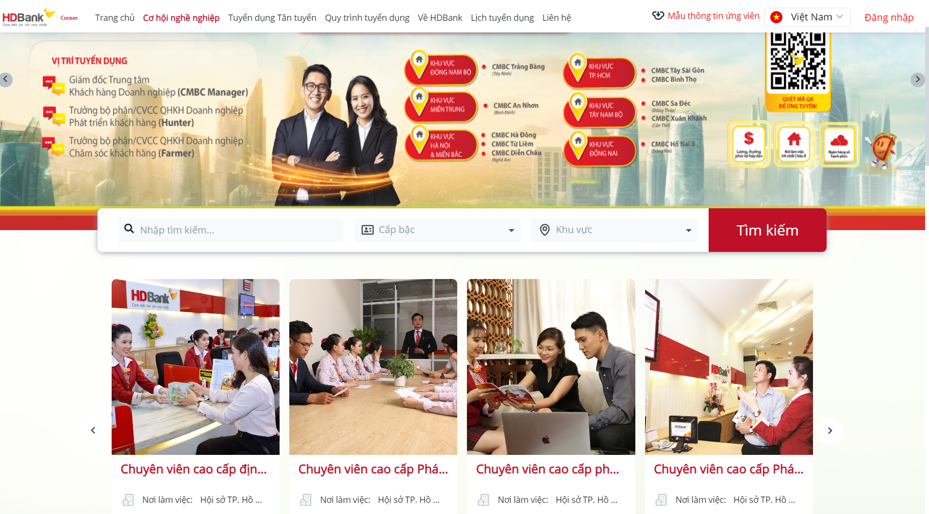 [Mới] - HDBank tuyển dụng nhiều vị trí 2024