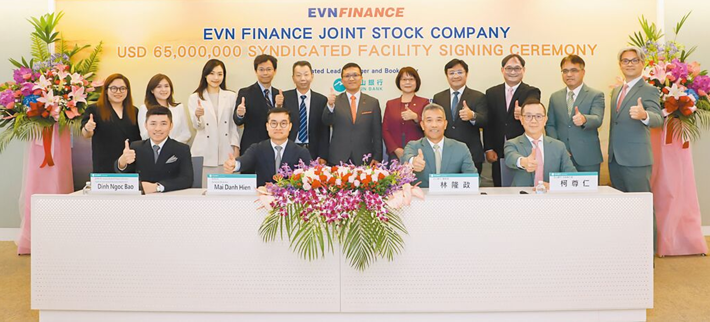 EVNFinance nhận gói vay 65 triệu USD từ 06 ngân hàng lớn của Đài Loan