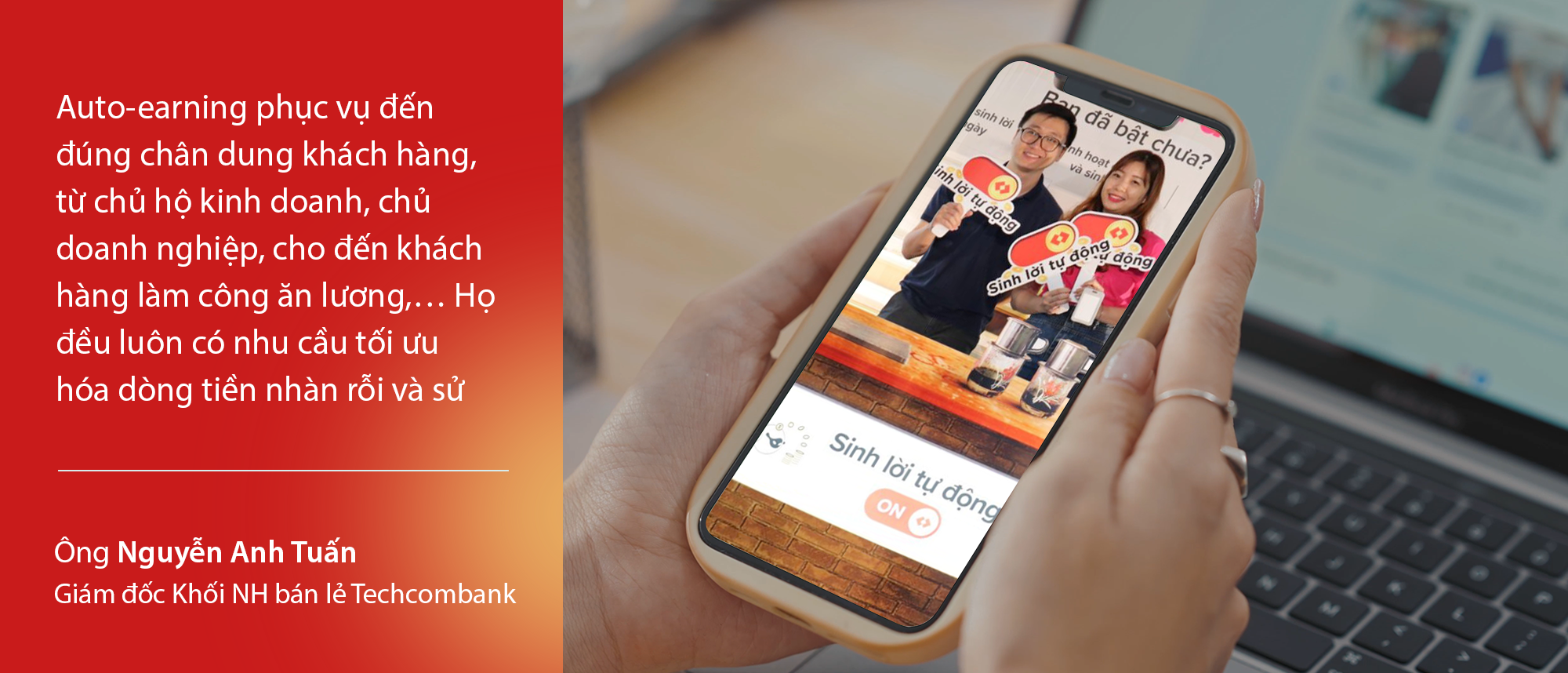Ông Nguyễn Tuấn Anh - Giám đốc khối NH bán lẻ Techcombank