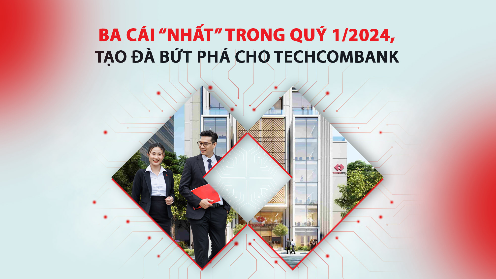 Ba cái nhất trong quý 1/2024 tạo đà bứt phá cho Techcombank