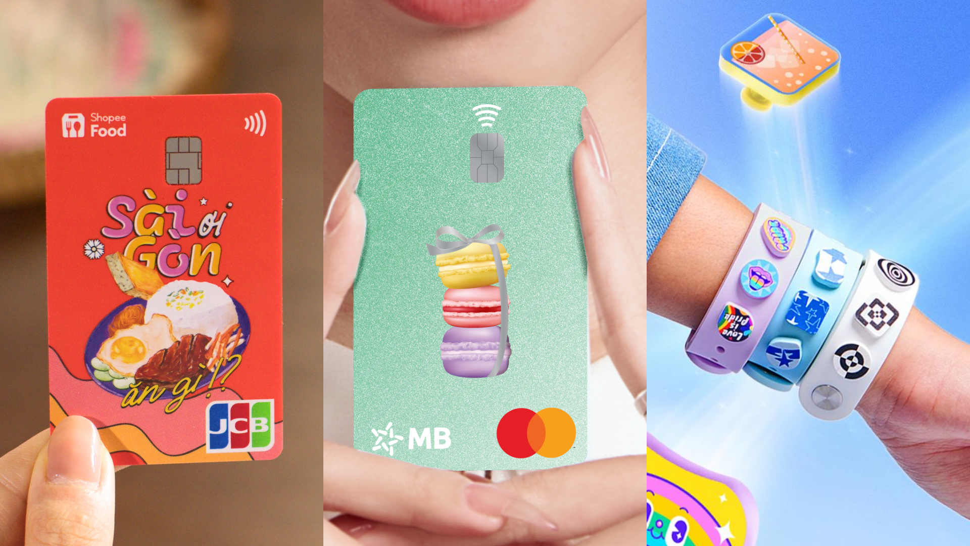 MB sở hữu nhiều bộ sưu tập thẻ và vòng thời trang thanh toán với thiết kế ấn tượng, đón đầu xu hướng