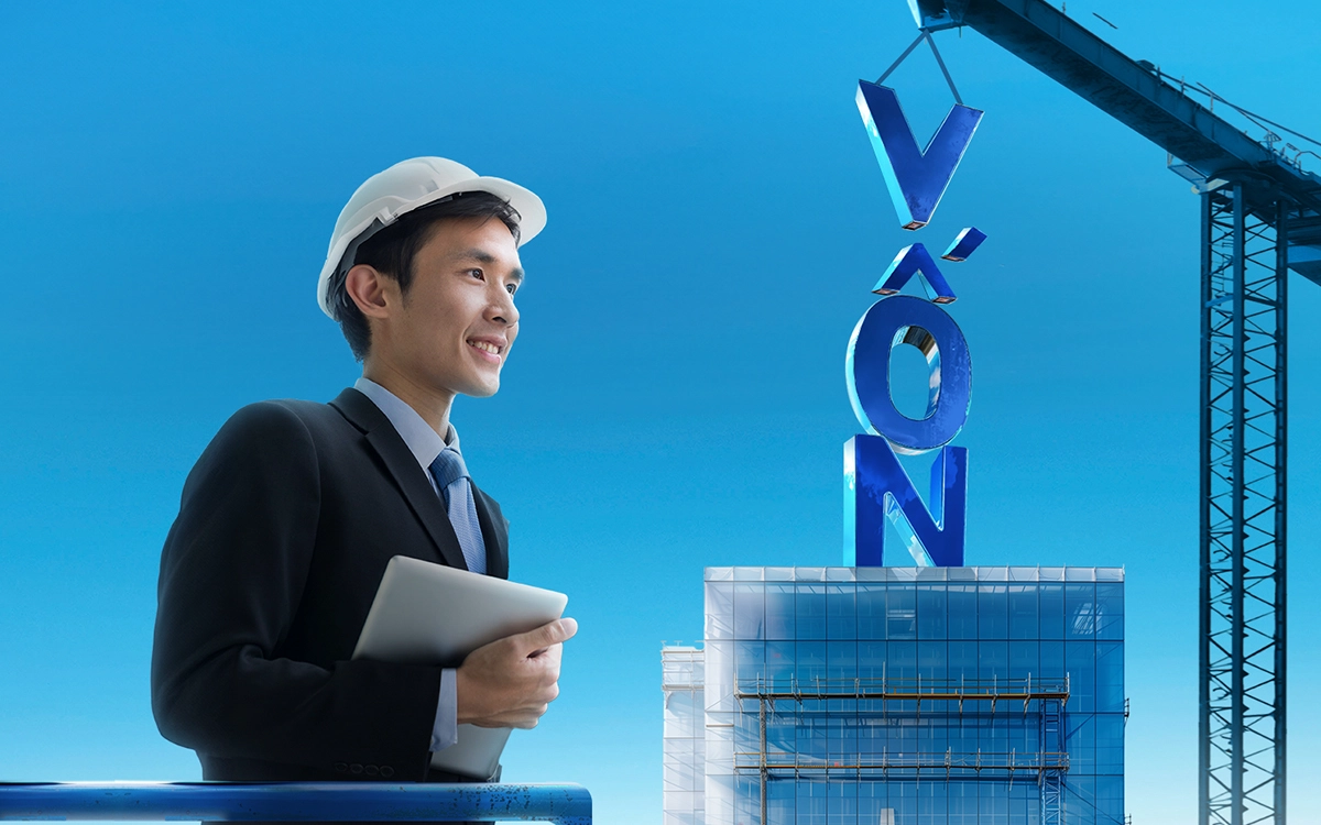 Công trình vươn cao, không lo về vốn.