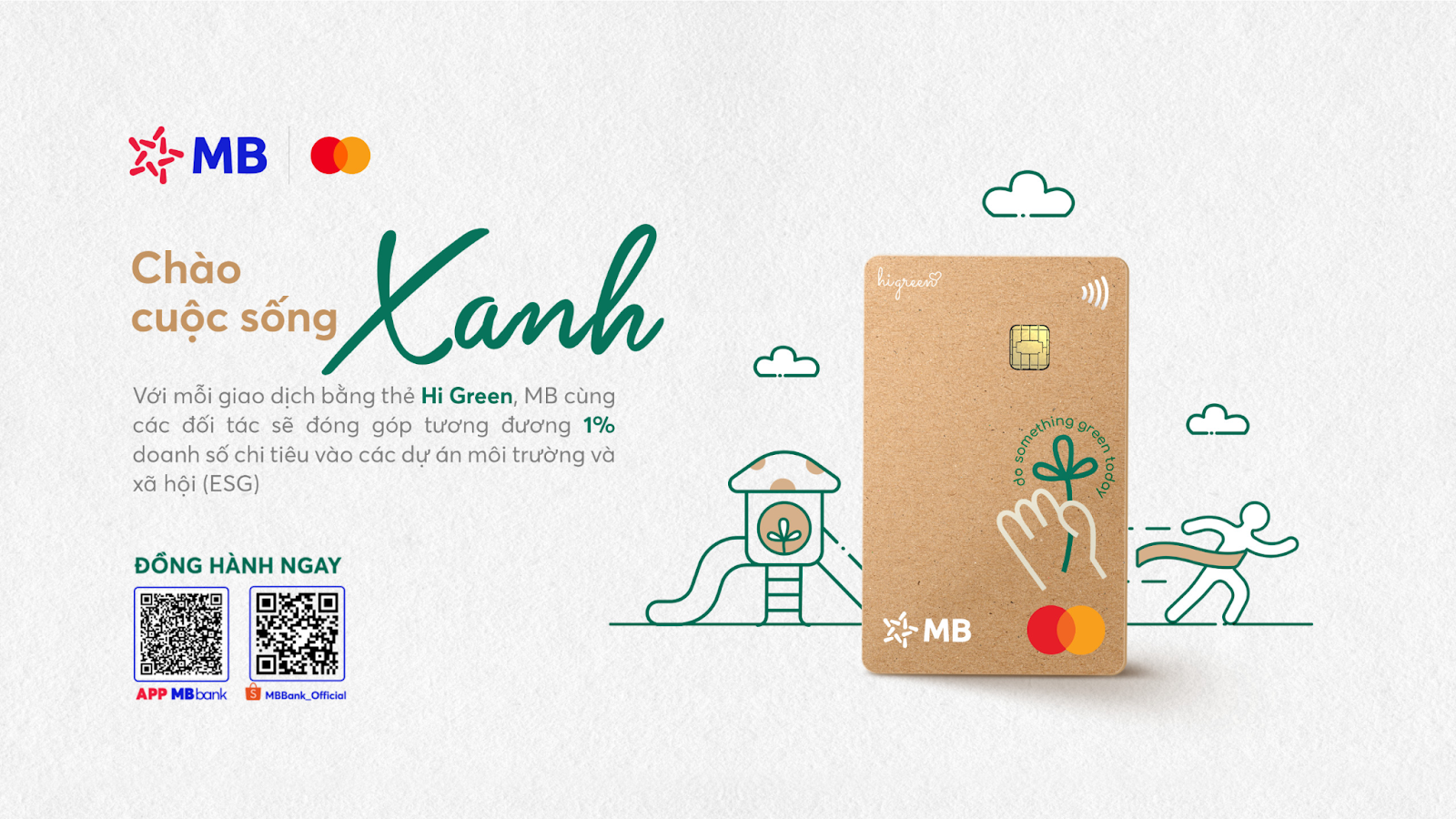 MB Mastercard Hi Green - Thẻ ngân hàng xanh vì tương lai bền vững