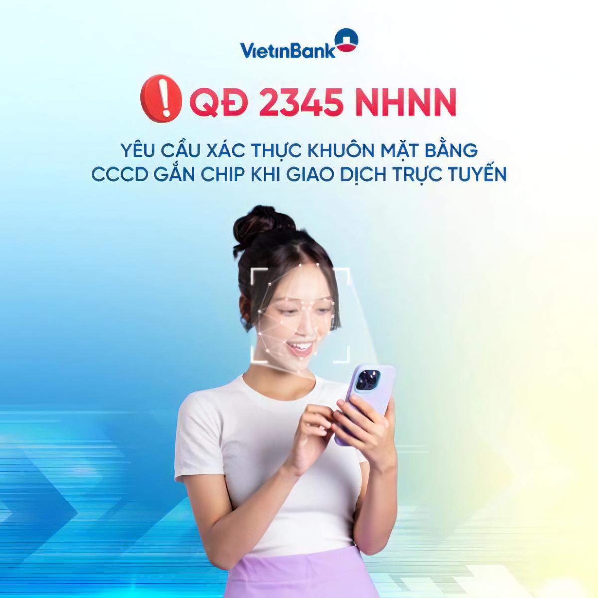 Vietinbank xác thực sinh trắc học