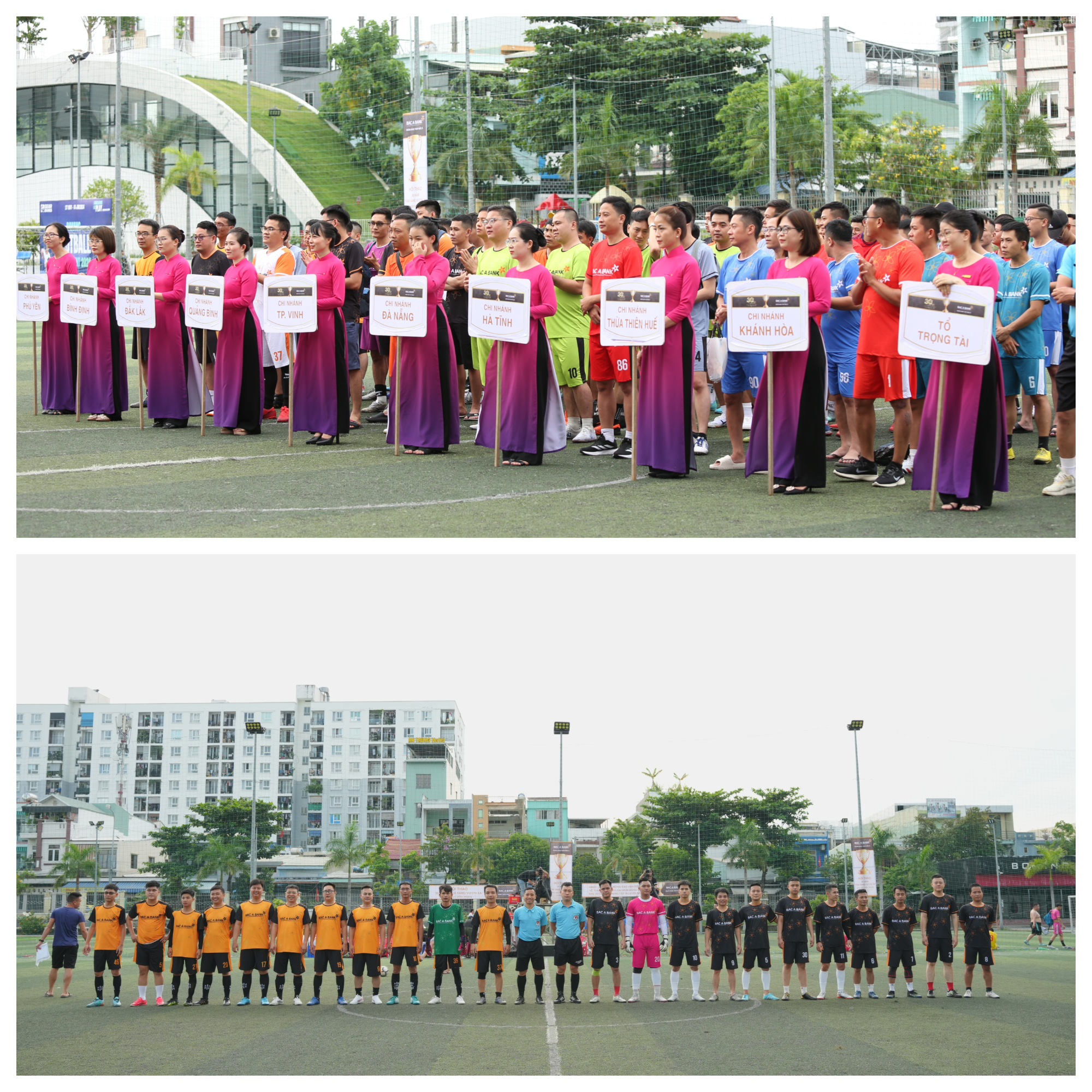 Giải Bóng đá khu vực miền Trung - Tây Nguyên thu hút sự tham gia của đông đảo cán bộ, nhân viên BAC A BANK.