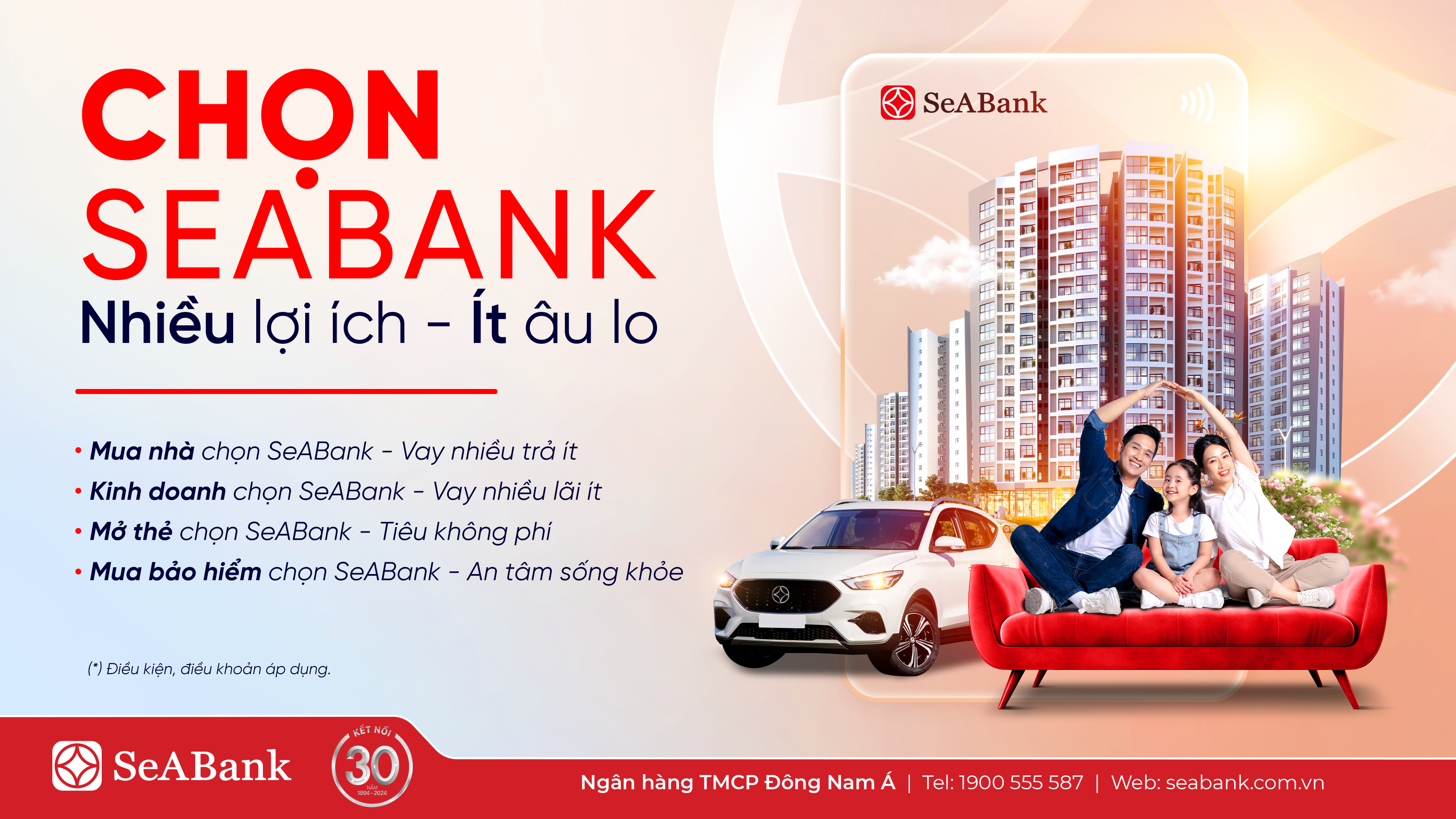 SeABank ưu đãi khách hàng 