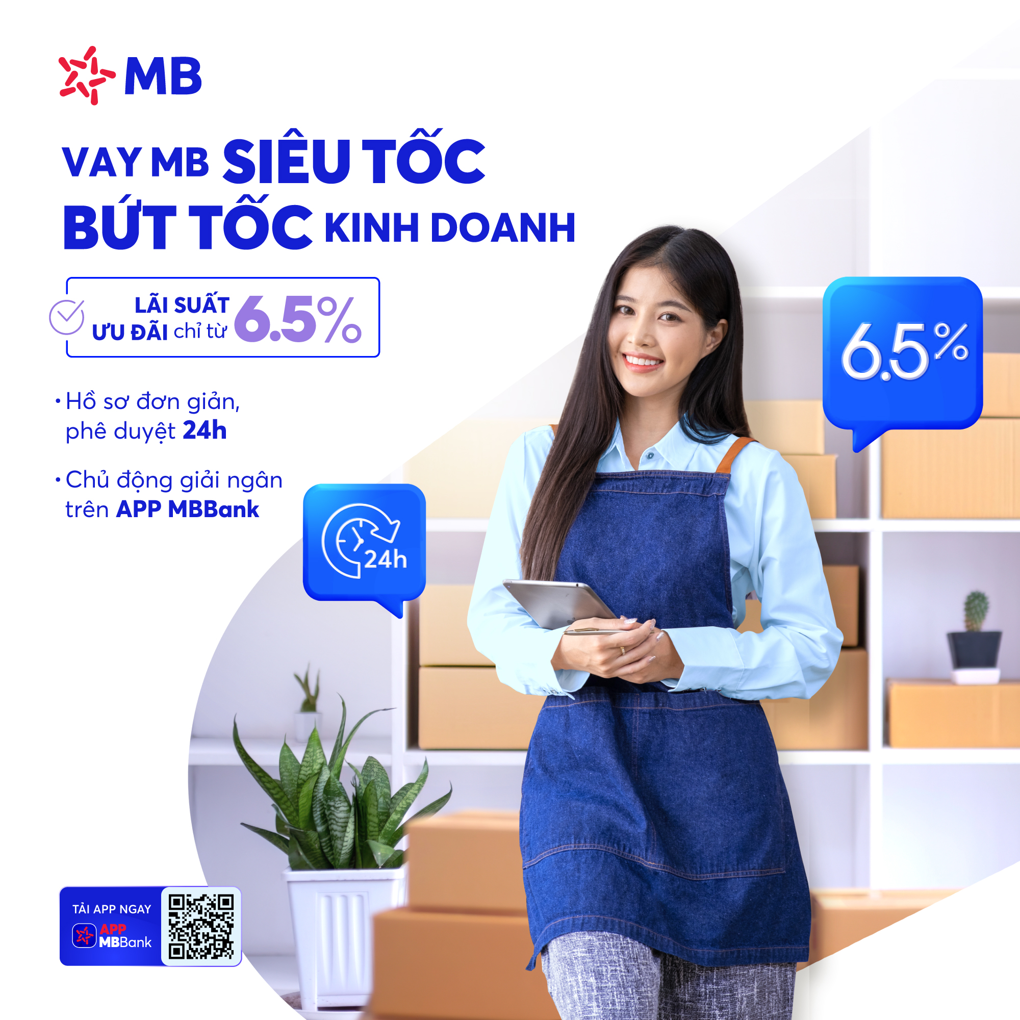 MB cho vay ưu đãi lãi suất
