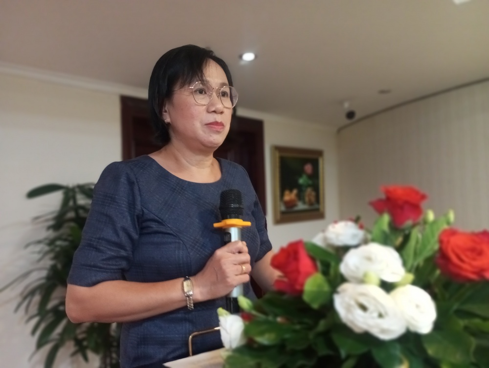 Bà Lư Phương Thảo, Phó Chủ tịch Công đoàn NHNN chi nhánh TP. Hồ Chí Minh