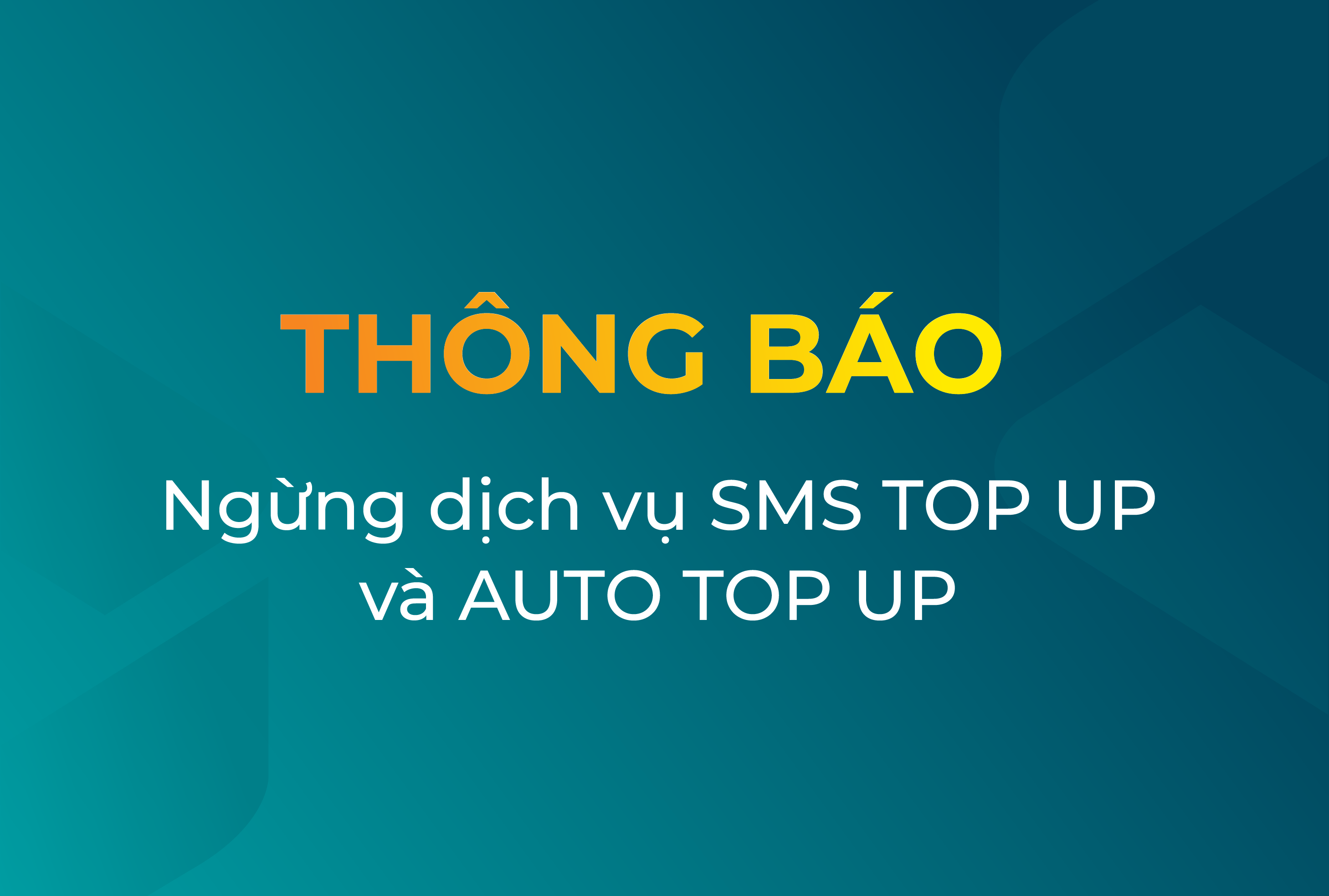 ABBank ngừng dịch vụ SMS TOP UP VÀ AUTO TOPUP