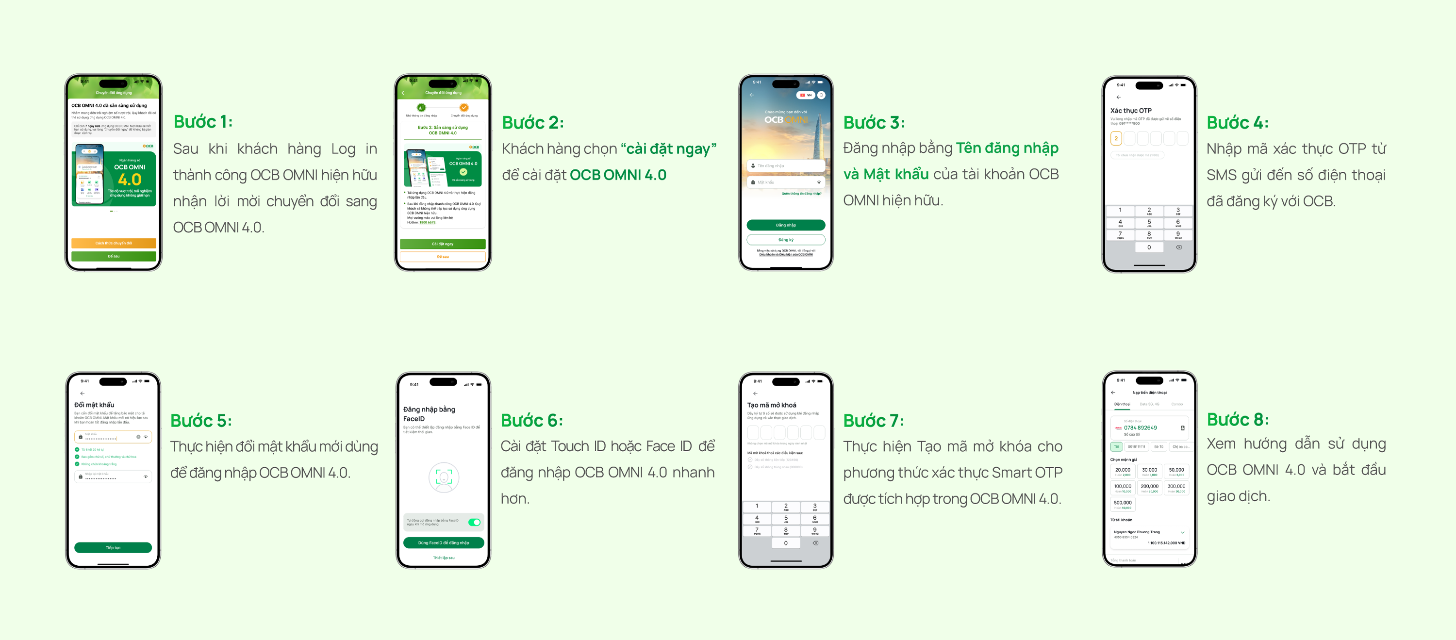 Hướng dẫn chuyển đổi sang OCB OMNI 4.0