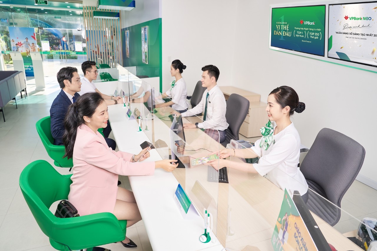 VPBank gửi thông báo tài khoản vay thấu chi qua VPBank NEO