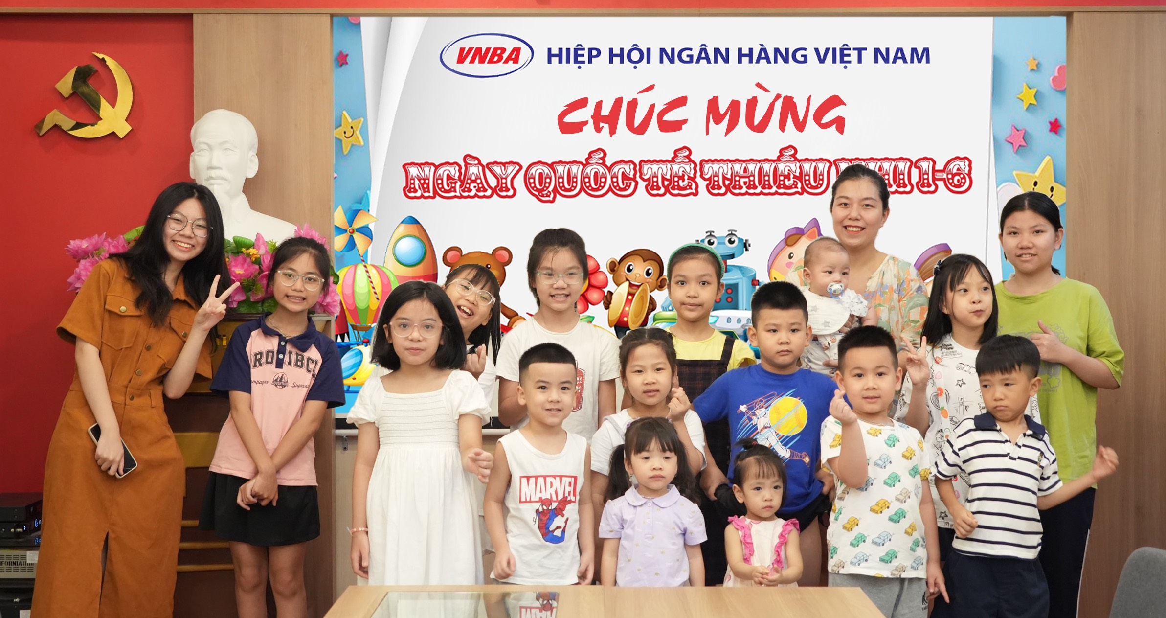 VNBA tổ chức vui tết thiếu nhi cho con em cán bộ, công nhân viên Cơ quan Thường trực